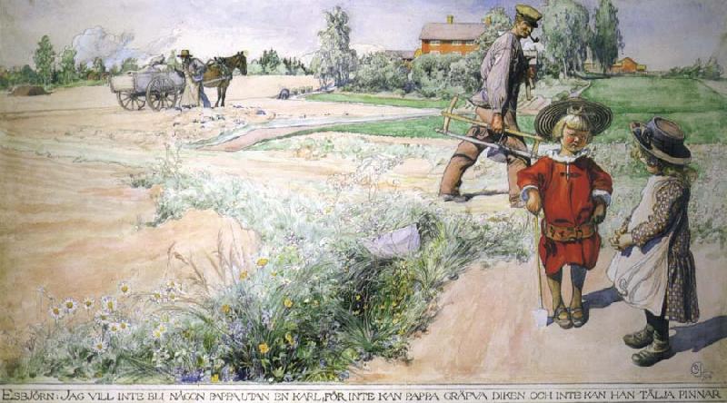 Carl Larsson Boy and girl France oil painting art